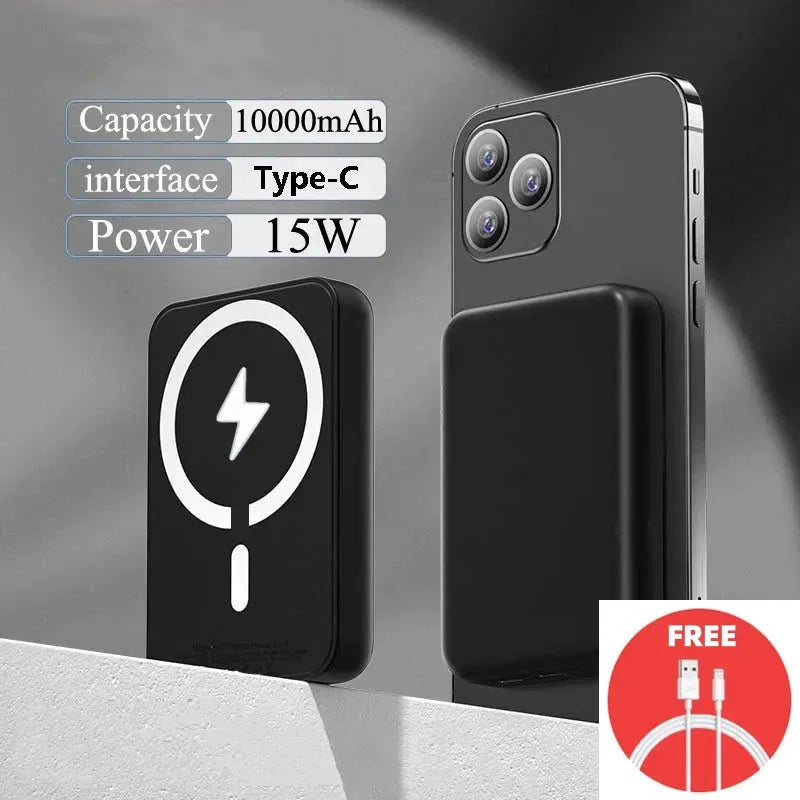 Magnetic Powerbank Type-C Prot For Apple External Battery Portable Wireless Charger for iPhone MagSafe Power Bank Spare Battery