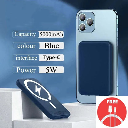 Magnetic Powerbank Type-C Prot For Apple External Battery Portable Wireless Charger for iPhone MagSafe Power Bank Spare Battery