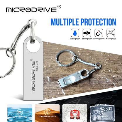 USB 3.0 Flash Drive 64GB 128GB 256GB Hihg Speed Pen drive 32GB 16GB Pendrive 128g Waterproof Memory Stick Pen Drive Flash U Disk