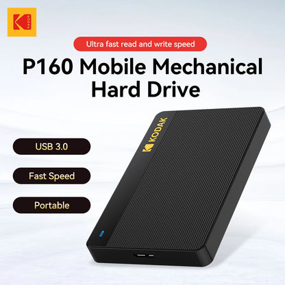 Kodak Portable External Hard Drive P160 500GB USB 3.0 PHDD External Hard Disk Perfect for PS4/PS5 Xbox Mac PC