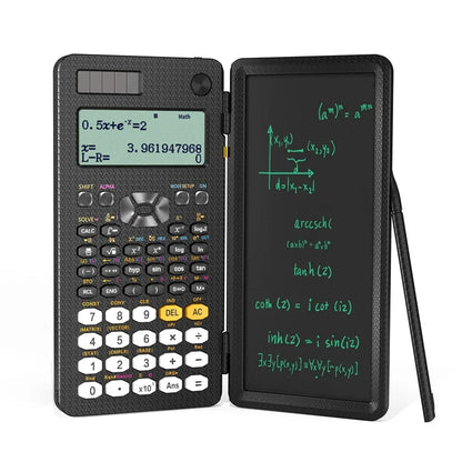 Mini Scientific Calculator with Writing Tablet Calculators Notepad Memo Office Electronics School Supplies 991es Ms EX 82ms NEW