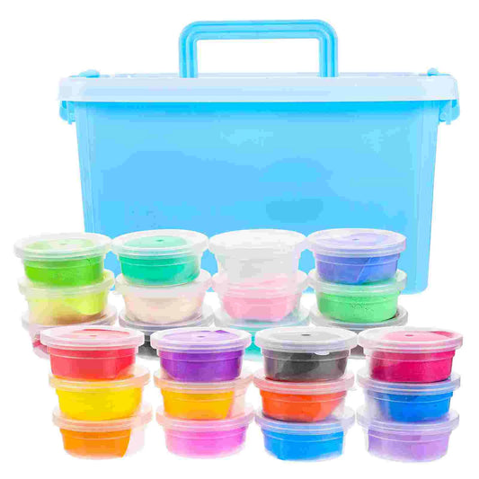 Twenty Four Colors Clay Craft Kit Polymer Modeling Toys Sculpting Tools Air Dryer Playthings Kids Diy Clays Doughs Crafts