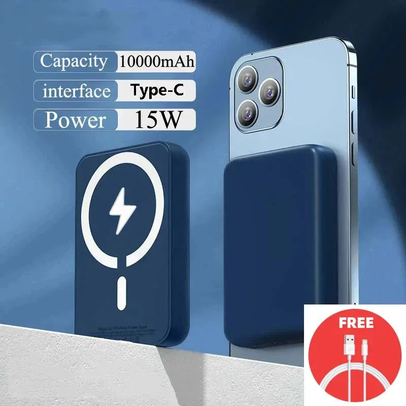 Magnetic Powerbank Type-C Prot For Apple External Battery Portable Wireless Charger for iPhone MagSafe Power Bank Spare Battery
