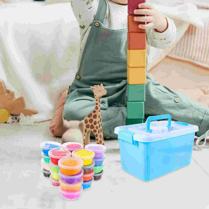 Twenty Four Colors Clay Craft Kit Polymer Modeling Toys Sculpting Tools Air Dryer Playthings Kids Diy Clays Doughs Crafts