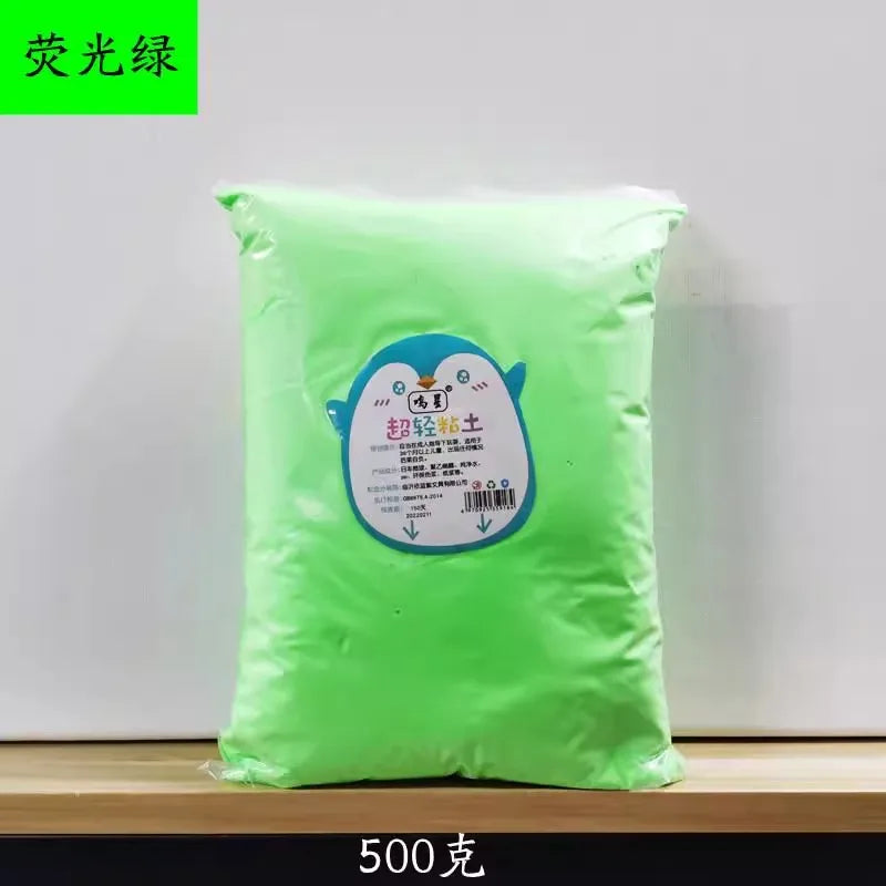 24 Colors Super Light Clay Non-toxic 100g 500g in Bag Plasticine Color Clay Space Mud Kindergarten School Handwork DIY Material