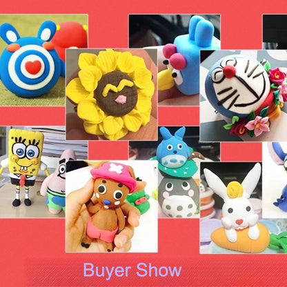 24 Colors Super Light Clay Non-toxic 100g 500g in Bag Plasticine Color Clay Space Mud Kindergarten School Handwork DIY Material
