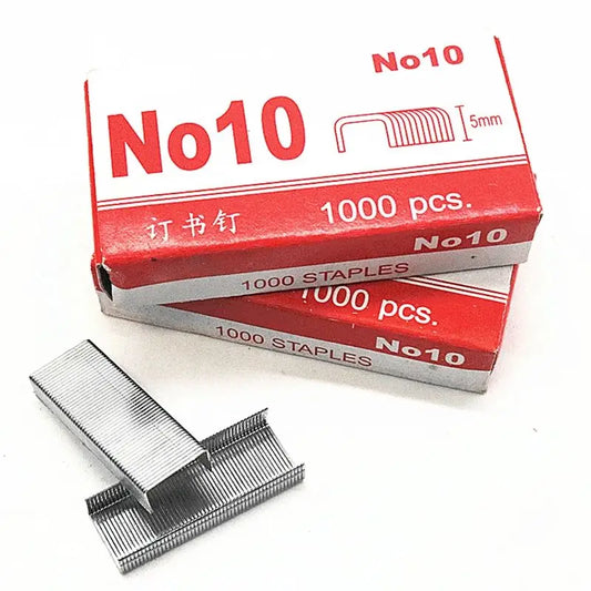 Standard Staples, Mini Paper Binding Staples No. 10 Staples, 5mm Height, 900 Per Box, for School Study Office Supplies