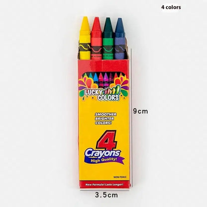4/12/18/24Colors Art Drawing Set Multicolor Crayons Kid Graffiti Brush Student Oil Painting Stick Suit School Art Supplies