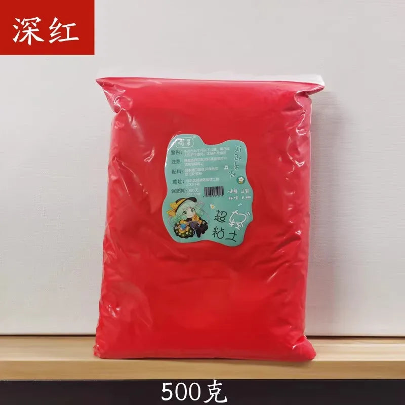 24 Colors Super Light Clay Non-toxic 100g 500g in Bag Plasticine Color Clay Space Mud Kindergarten School Handwork DIY Material