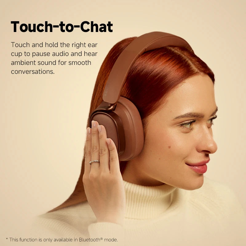 Edifier ES850NB Wireless Headphone Noise Cancelling Bluetooth Earphones Hi-Res Wireless Over-Ear Headphones with Carry Bag