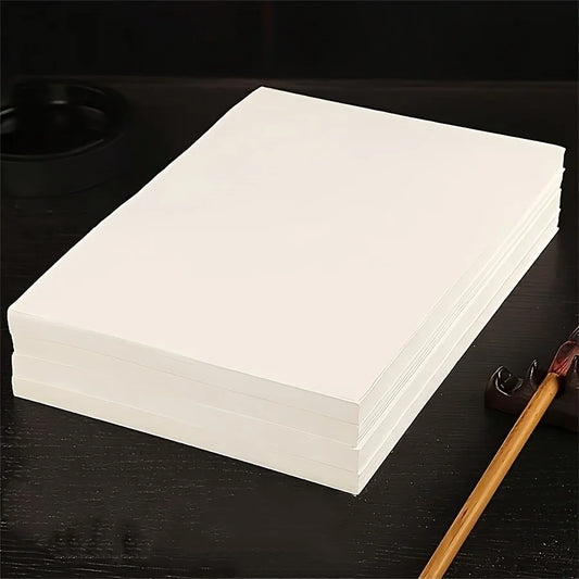 100/200pcs of half-cooked Chinese painting rice paper, suitable for calligraphy and brush painting, the ideal choice for artists