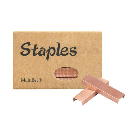 1000Pcs/Box Rose Gold Metal Office Standard Stapler Staples 26 / 6 Binding Machine School Supplies Accessories