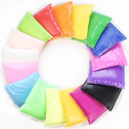 24 Colors Super Light Clay Non-toxic 100g 500g in Bag Plasticine Color Clay Space Mud Kindergarten School Handwork DIY Material