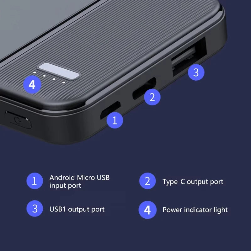 Lenovo 120W 50000mAh Power Bank Portable Thinner Fast Charging External Battery Charger For iPhone 17 Pro Max For Samsung New