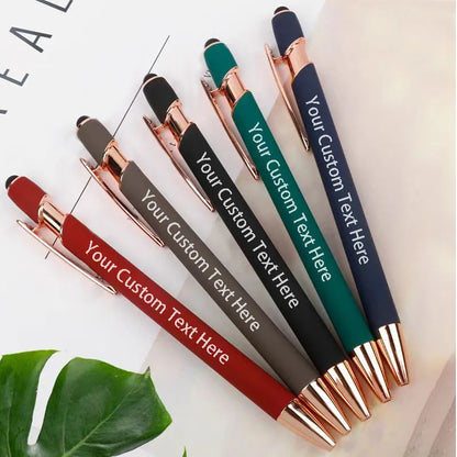 25PCS Personalized Metal Ballpoint Pens Set Customizable Multifunctional Writing Tools for School Office Ideal Gifts Set