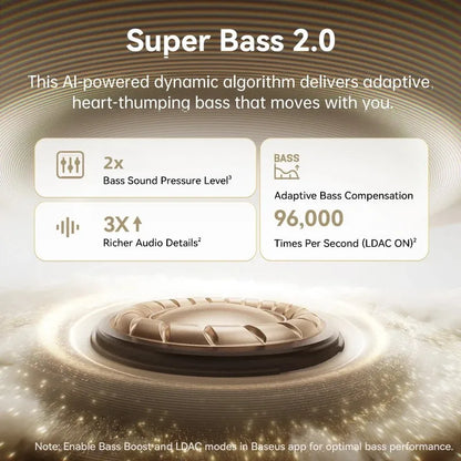 Baseus MC1 Pro Ear Clip Wireless Earphones Bluetooth 6.0 Hi-Res Ultra Open Earbuds earrings 4-Mic ENC Clip on ear buds Headphone